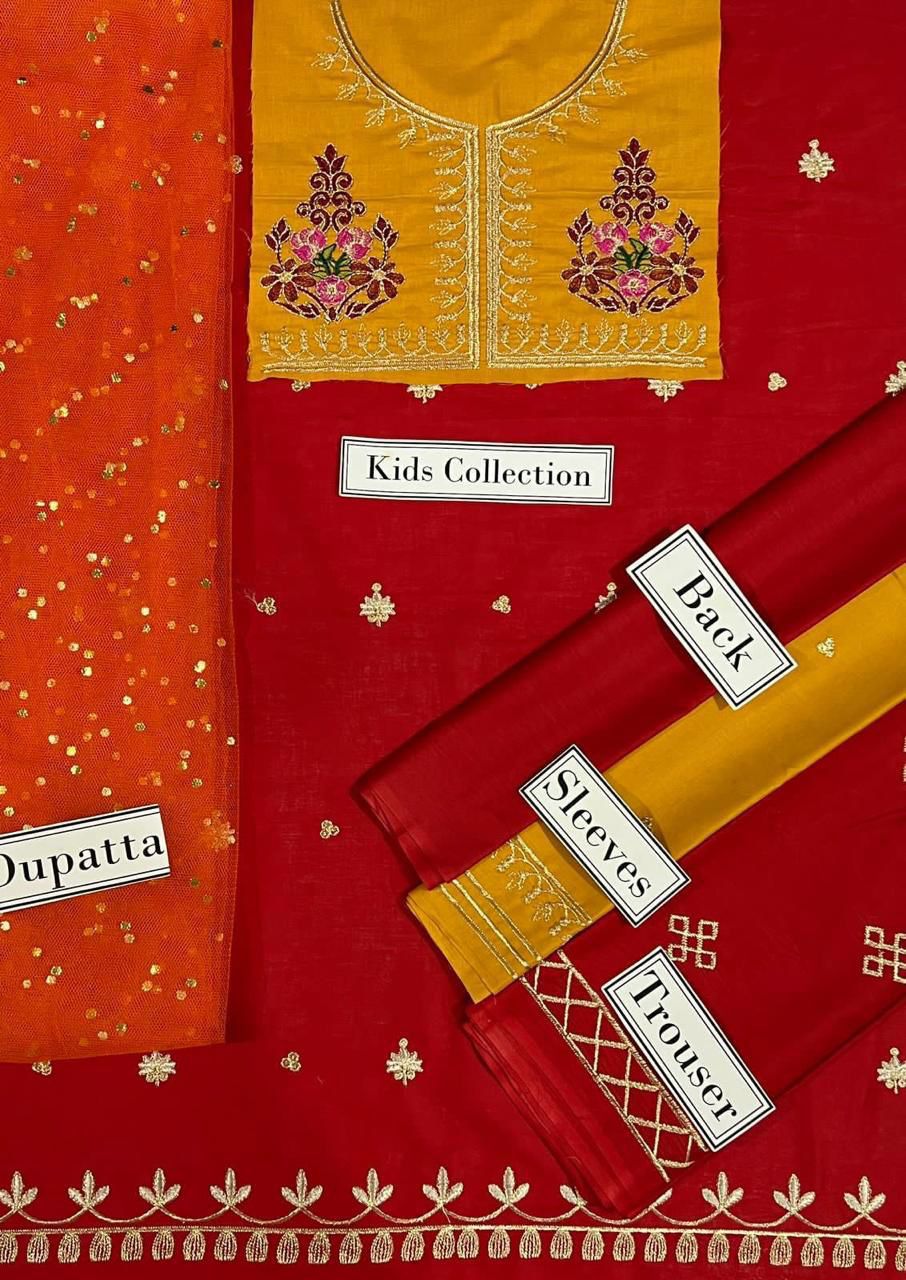 Maria B Kids Winter Collection – 3 Piece Dhanak Suit