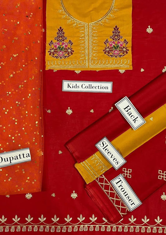 Maria B Kids Winter Collection – 3 Piece Dhanak Suit