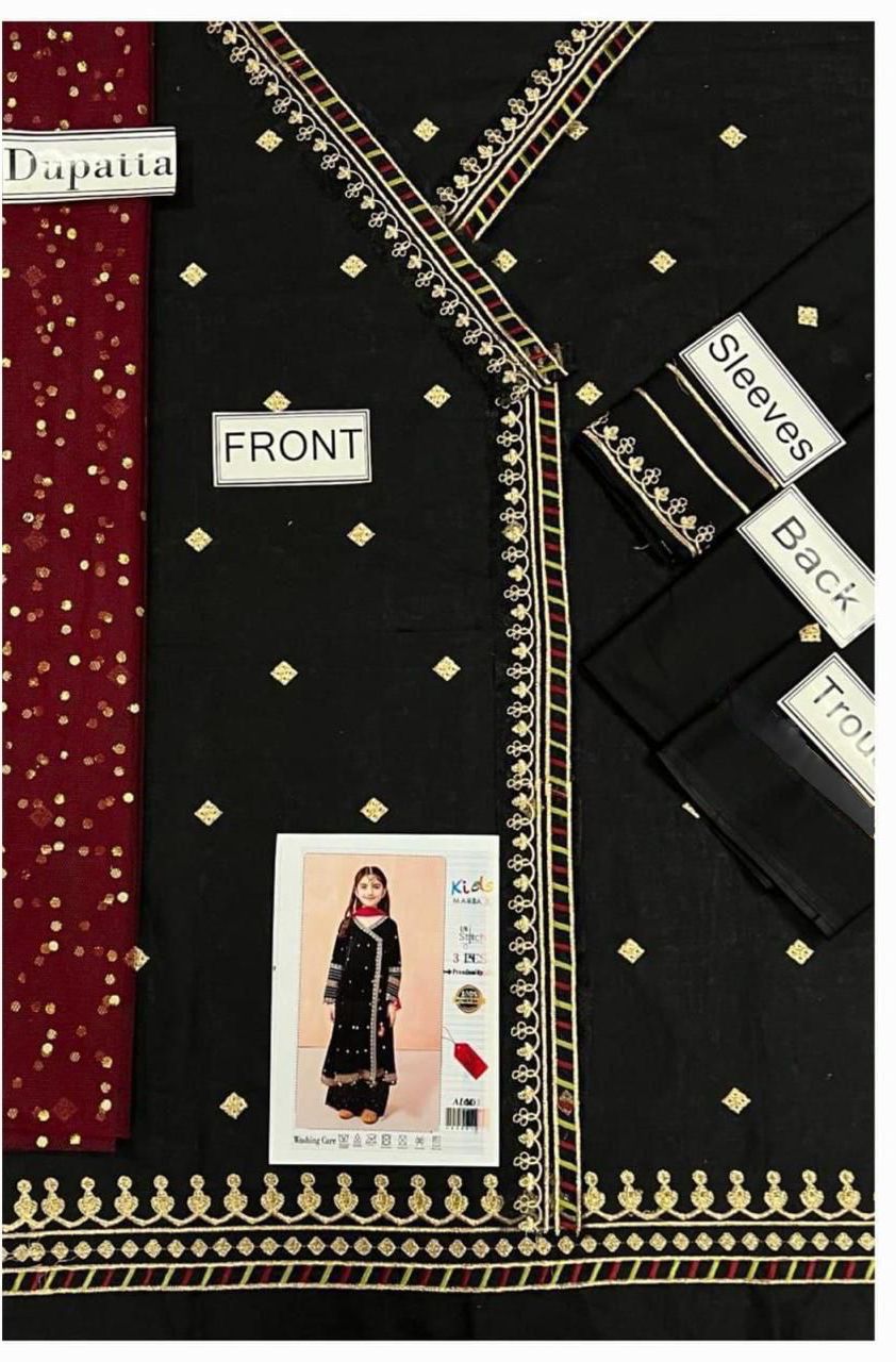 Maria B Kids Winter Collection – 3 Piece Dhanak Suit