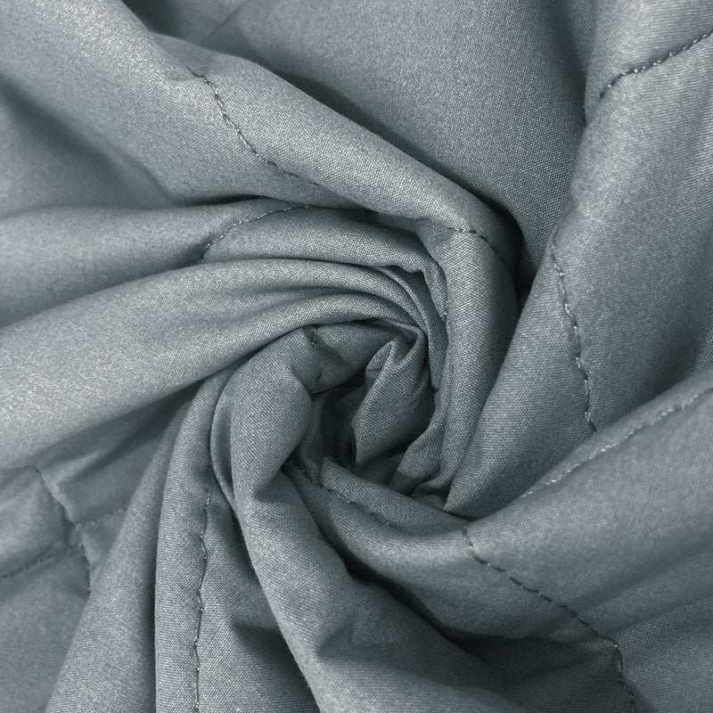 Soft Cotton Quilted 100% Waterproof Fitted Mattress Protector In Grey Color