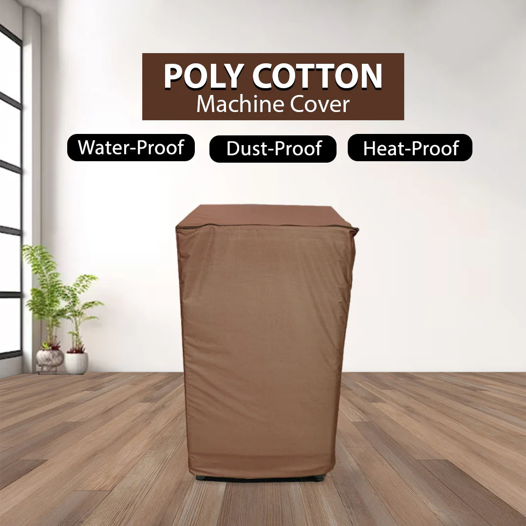 Brown Color 100% Waterproof Top Loaded Washing Machine Cover