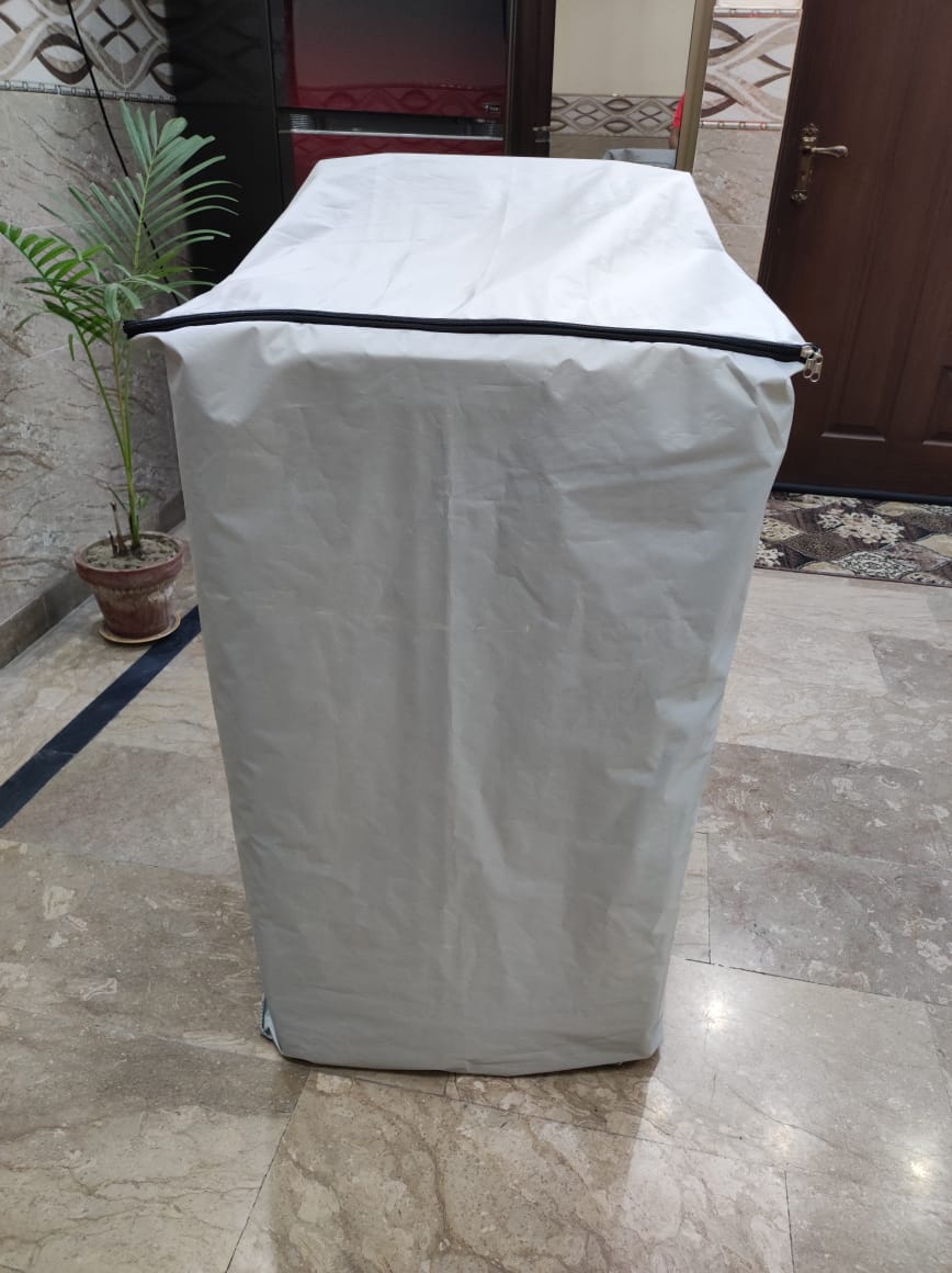 Grey Color 100% Waterproof Top Loaded Washing Machine Cover
