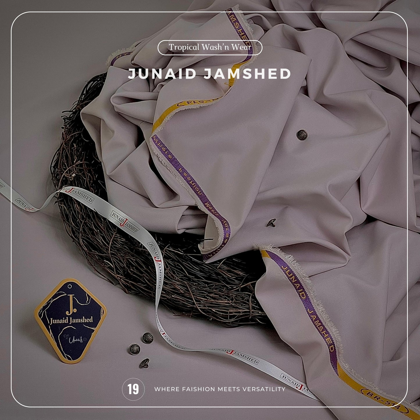 J. Men's Unstitched  Tropical Wash’n Wear Collection