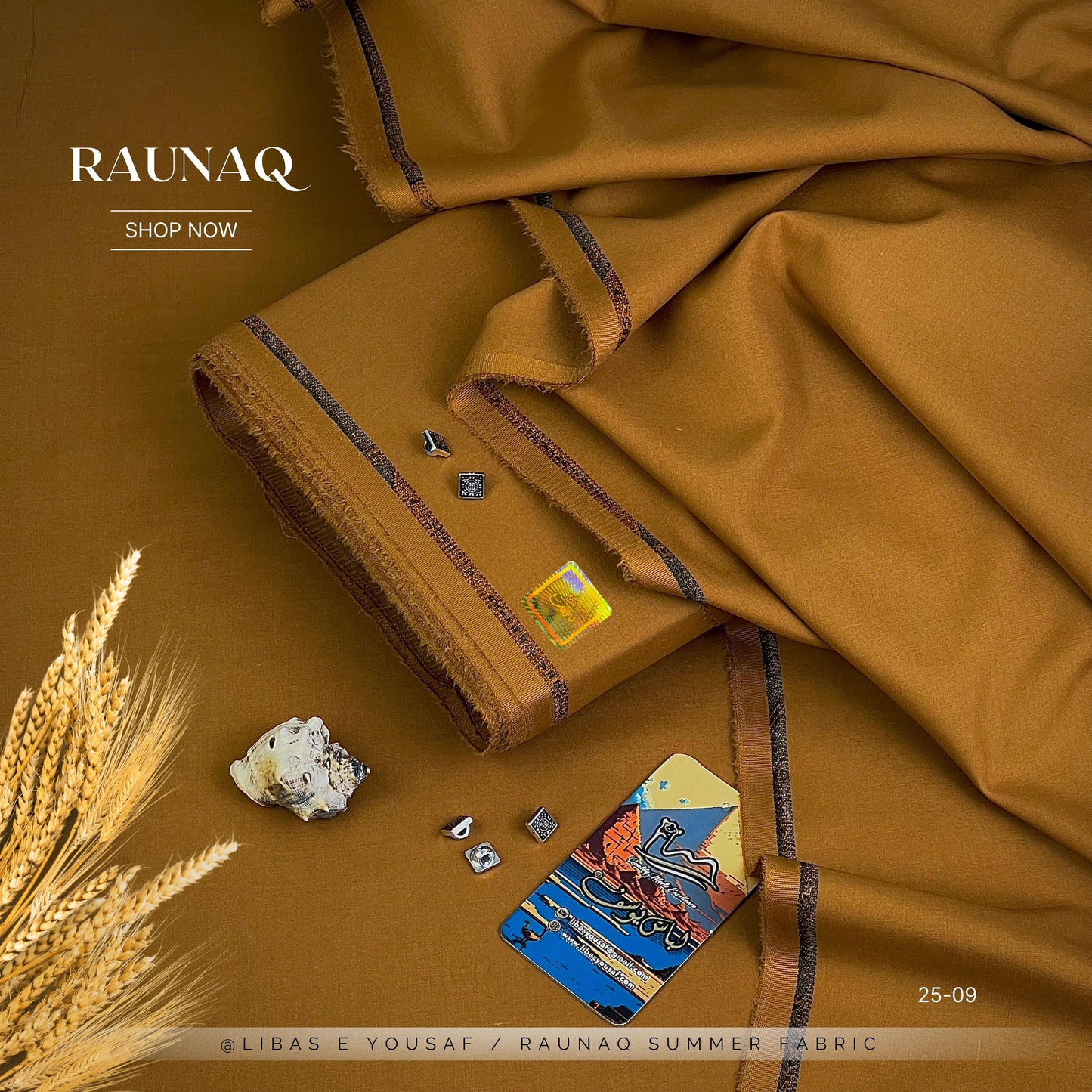 RAUNAQ  by Libas-E-Yousaf Premium Unstitched Four Seasons Fabric