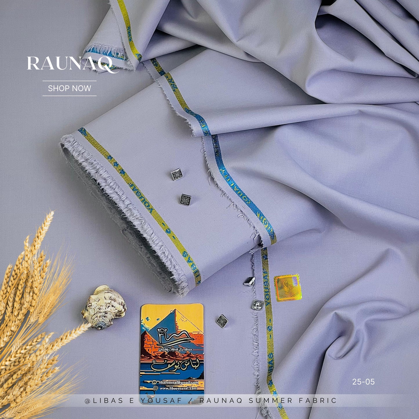 RAUNAQ  by Libas-E-Yousaf Premium Unstitched Four Seasons Fabric