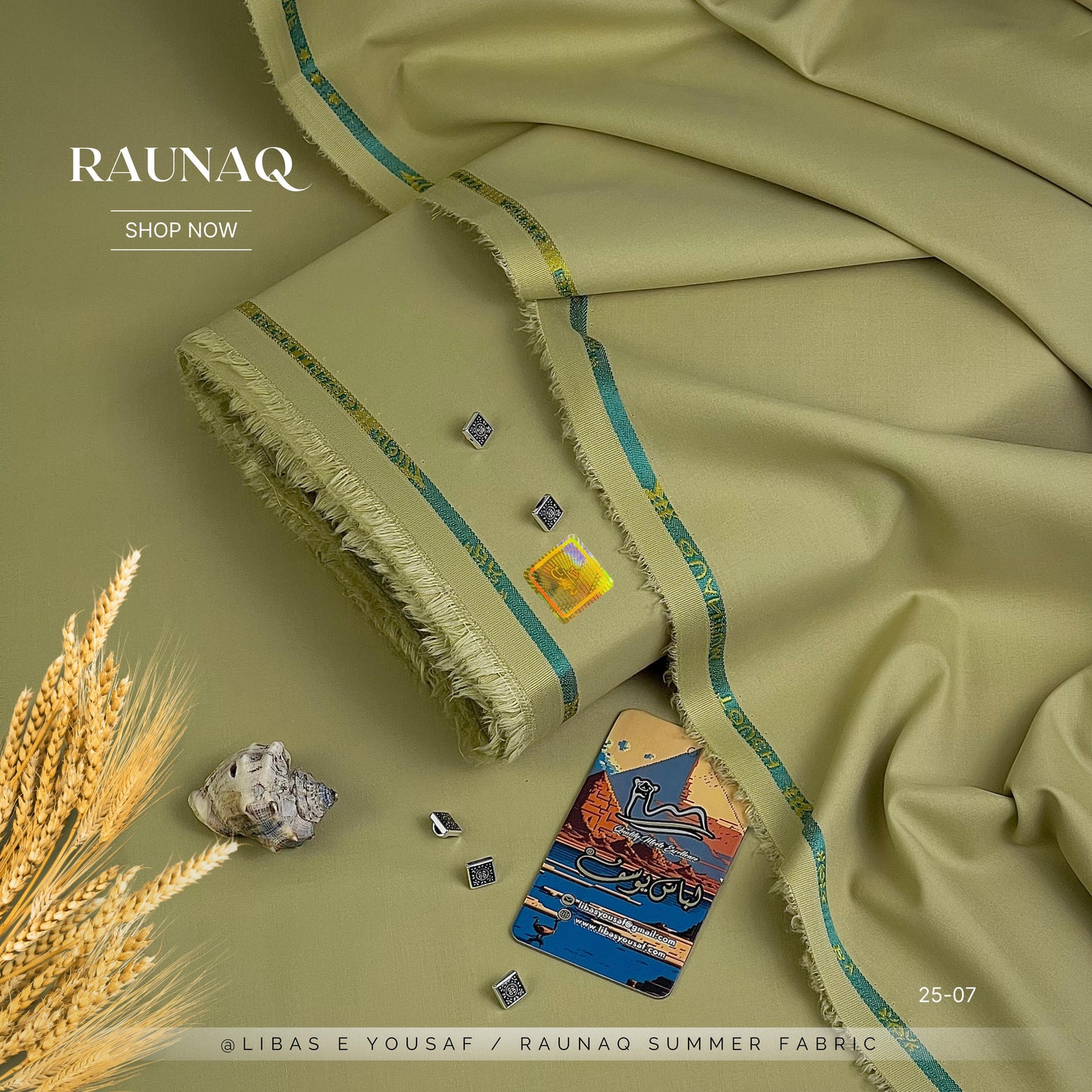 RAUNAQ  by Libas-E-Yousaf Premium Unstitched Four Seasons Fabric