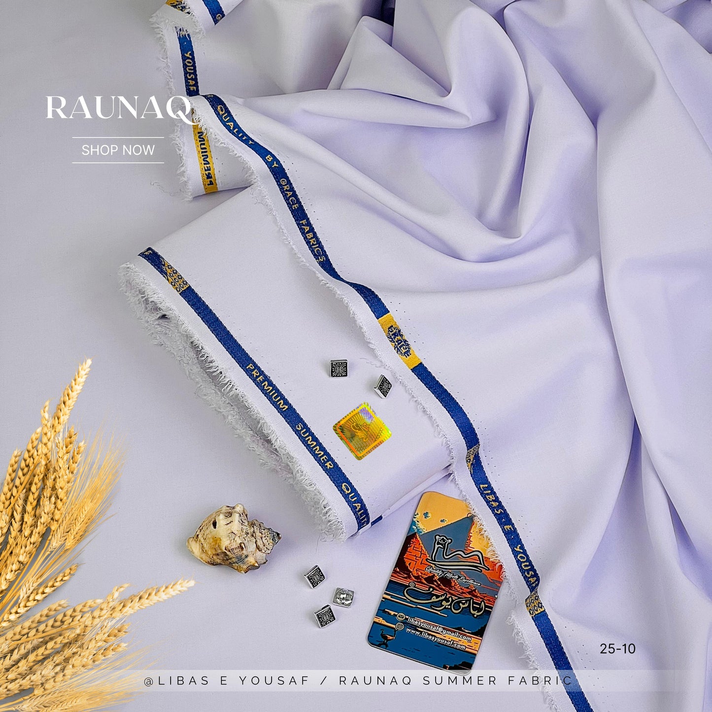 RAUNAQ  by Libas-E-Yousaf Premium Unstitched Four Seasons Fabric