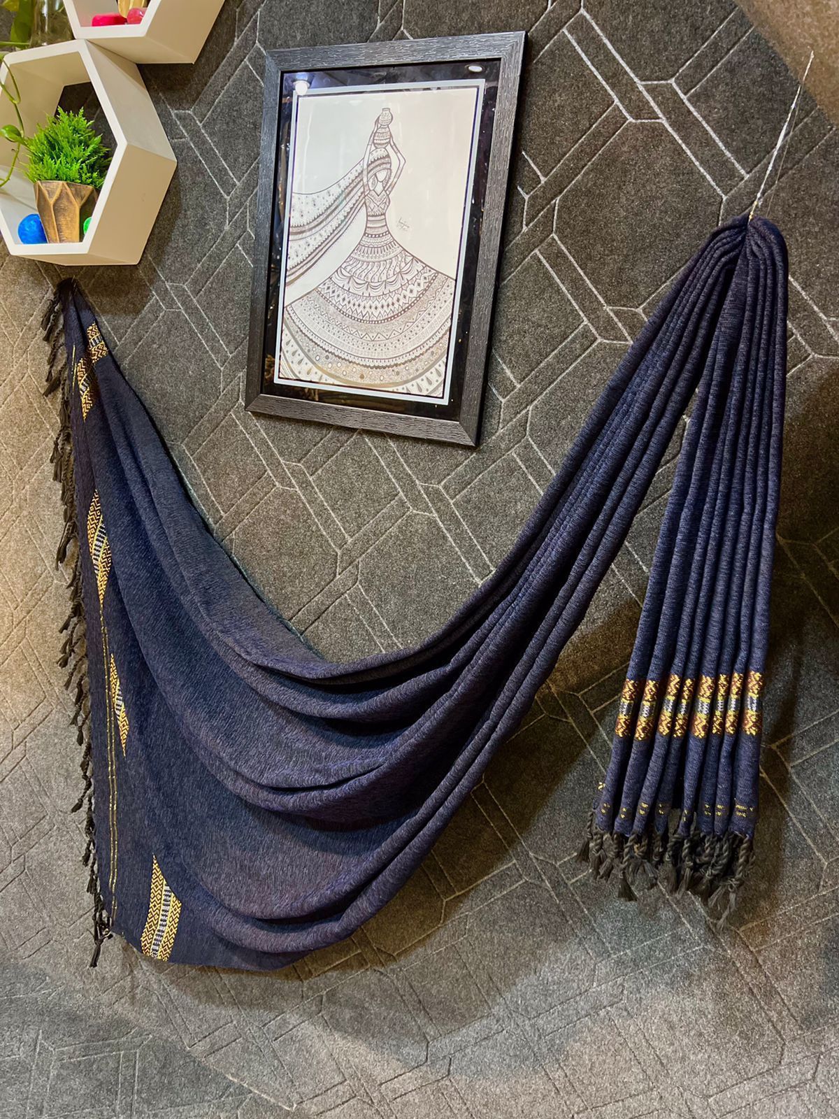 J. Men’s Premium Velvet Shawl – Elegant Winter Wear