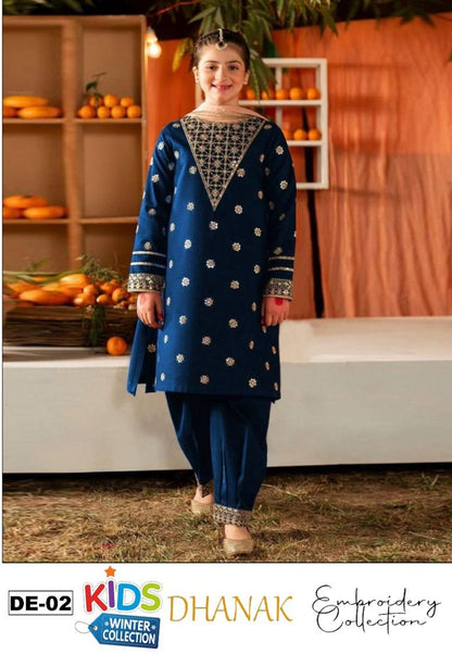 Maria B Kids Winter Collection – 3 Piece Dhanak Suit