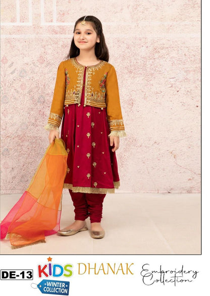 Maria B Kids Winter Collection – 3 Piece Dhanak Suit