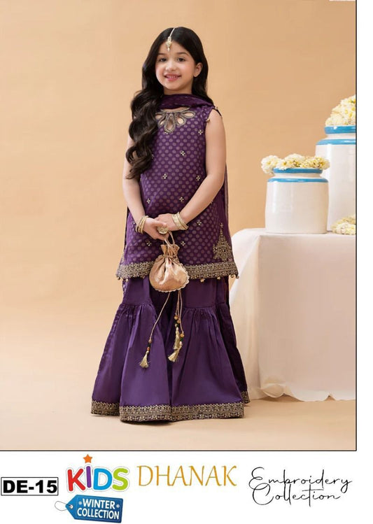 Maria B Kids Winter Collection – 3 Piece Dhanak Suit
