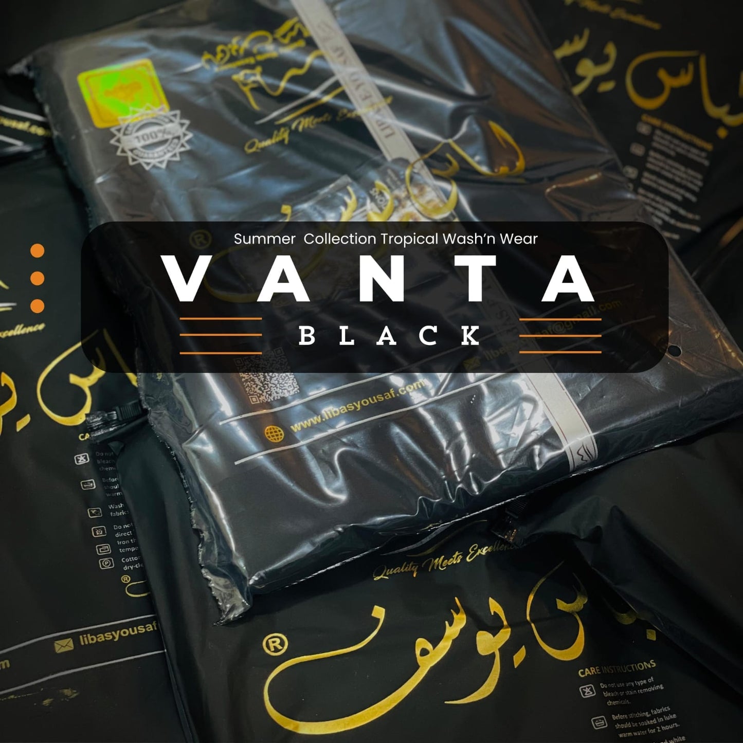 Libas-E-Yousaf ™ Introducing the “VANTA-BLACK” وانتا بلیک —