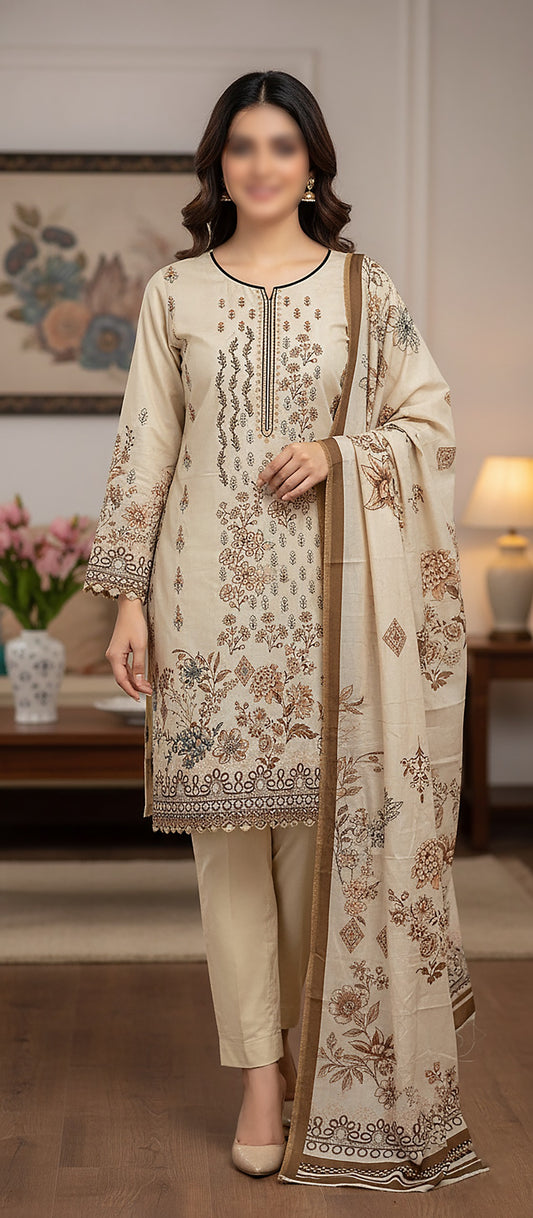 ZARA ROBE Shamray Embroidered 3-Piece Suit