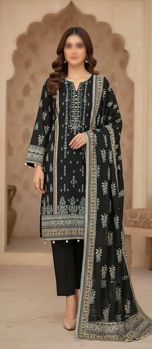 ZARA ROBE Shamray Embroidered 3-Piece Suit