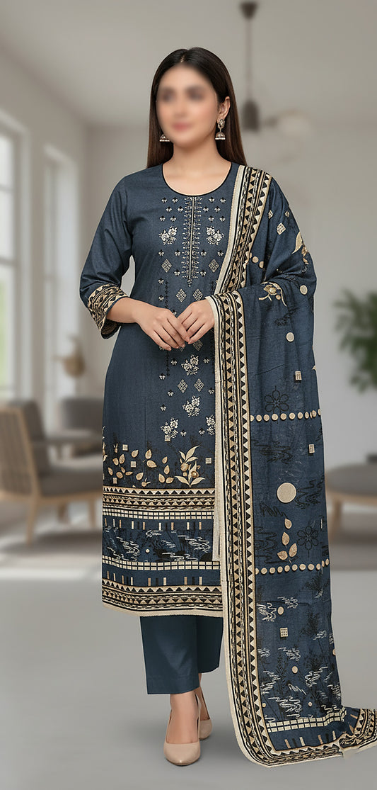 ZARA ROBE Shamray Embroidered 3-Piece Suit