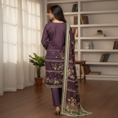 ZARA ROBE Shamray Embroidered 3-Piece Suit