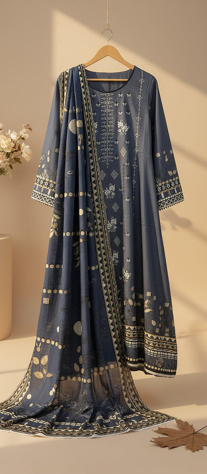 ZARA ROBE Shamray Embroidered 3-Piece Suit