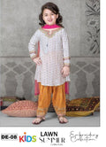 Kids Summer 3Pc Embroidered Lawn Dress – Soft & Comfortable