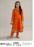 Kids Summer 3Pc Embroidered Lawn Dress – Soft & Comfortable