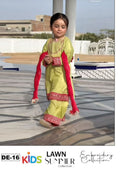 Kids Summer 3Pc Embroidered Lawn Dress – Soft & Comfortable